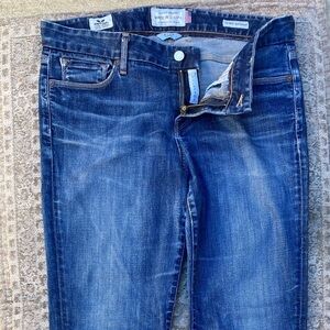 Women's Lucky Brand Blue Sweet Jean Straight Jeans 8/29 Stretch White Oak USA